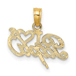10k I Heart PAPA Charm - Product Photo