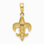 10K / 14K Yellow Gold Fleur De Lis Pendant - Product Photo
