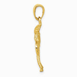 10K / 14K Yellow Gold Palm Tree Pendant - Product Photo