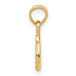 10K / 14K Yellow Gold Mini Anchor Pendant - Product Photo