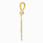 10K / 14K Yellow Gold Sun Charm - Product Photo