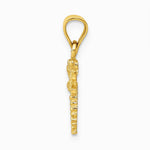 10K / 14K Yellow Gold Dragonfly Pendant - Product Photo