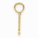 10K / 14K Yellow Gold I HEART MY DOGS Pendant - Product Photo