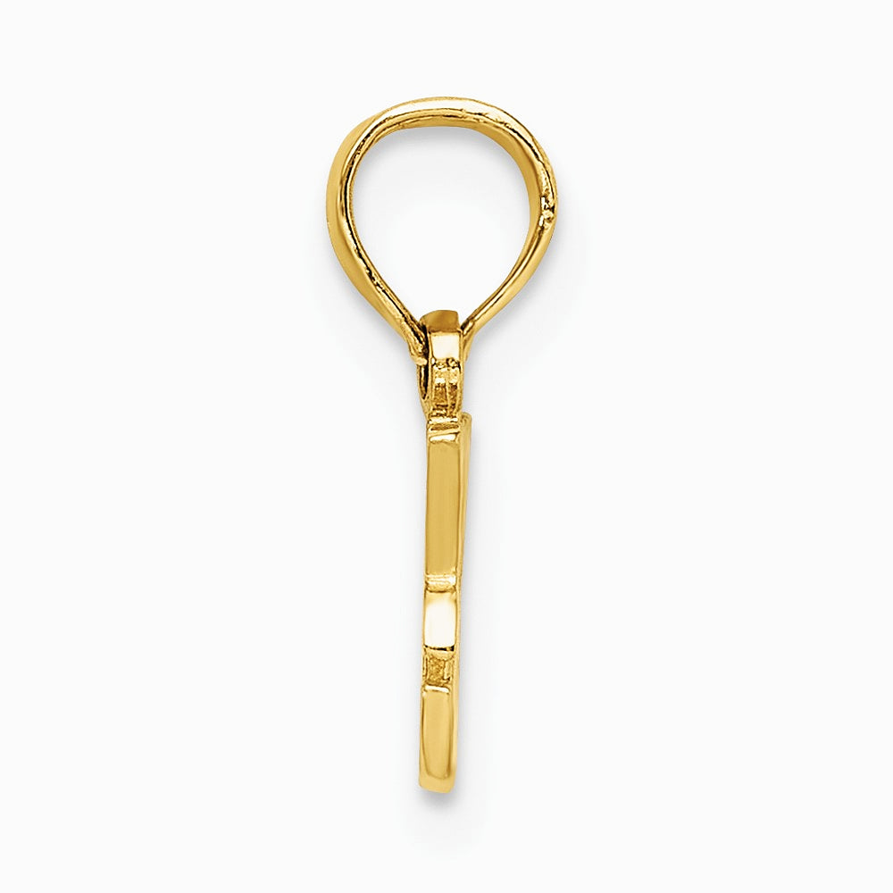 10K / 14K Yellow Gold I HEART MY DOG Charm - Product Photo