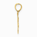 10K / 14K Yellow Gold I HEART TENNIS Charm - Product Photo