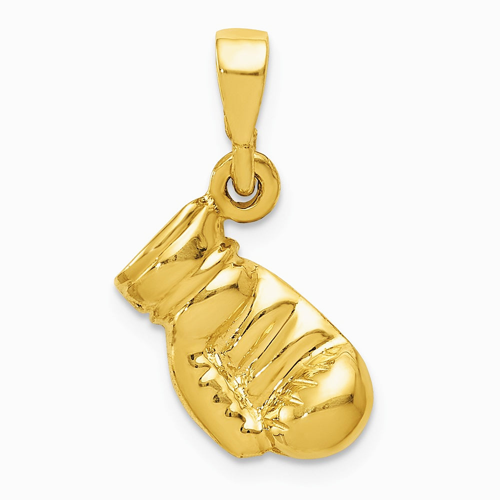 10K / 14K Yellow Gold Boxing Glove Pendant