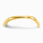 10K Yellow Gold Wave Fashion Thumb Ring - Product Photo