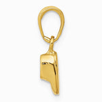 10K / 14K Yellow Gold Baby Shoe Charm - Product Photo