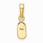 10K / 14K Yellow Gold Baby Shoe Charm - Product Photo
