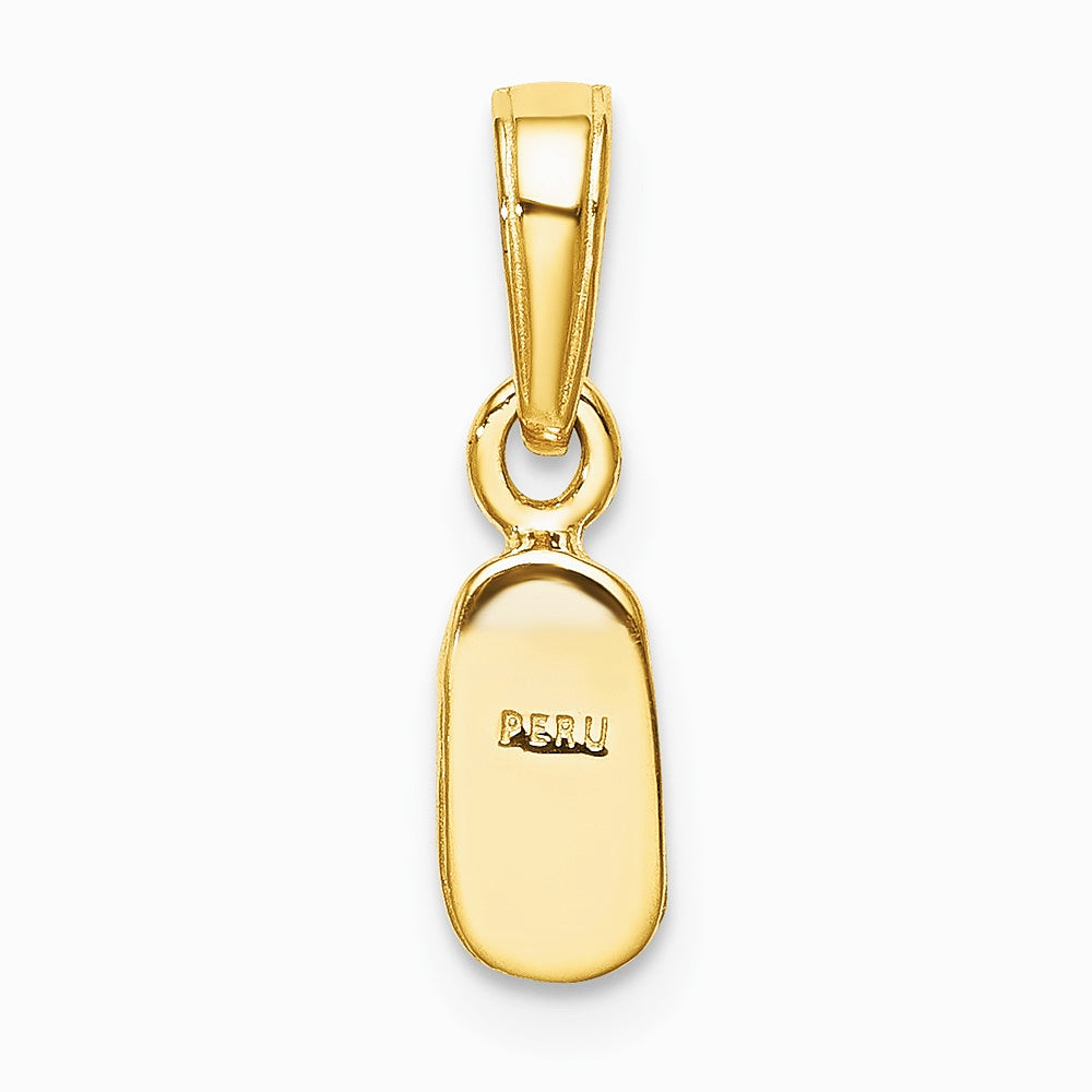 10K / 14K Yellow Gold Baby Shoe Charm - Product Photo