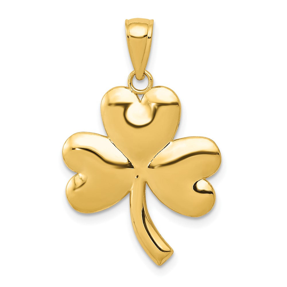 10K / 14K Yellow Gold Shamrock Charm