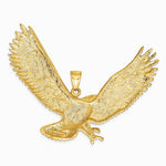 10K / 14K Yellow Gold Eagle Pendant - Product Photo
