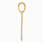 10K / 14K Yellow Gold Caduceus Pendant - Product Photo