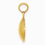 10K / 14K Yellow Gold Football Pendant - Product Photo