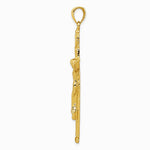 10K / 14K Yellow Gold INRI Crucifix Pendant - Product Photo