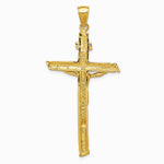 10K / 14K Yellow Gold INRI Crucifix Pendant - Product Photo