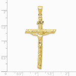 10K / 14K Yellow Gold INRI Crucifix Pendant - Product Photo