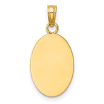 10K / 14K Yellow Gold Saint Christopher Medal Pendant - Product Photo