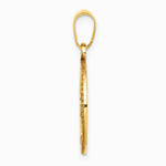10K / 14K Yellow Gold Gold Polished Small Tree of Life in Round Pendant - Product Photo