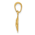 10K / 14K Yellow Gold Sand Dollar Pendant - Product Photo