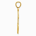 10K / 14K Yellow Gold Gold Polished Anchor Pendant - Product Photo