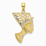 10K / 14K Yellow Gold Nefertiti Pendant - Product Photo