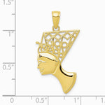 10K / 14K Yellow Gold Nefertiti Pendant - Product Photo