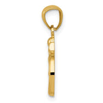 10K / 14K Yellow Gold Gold Polished Om Symbol Pendant - Product Photo