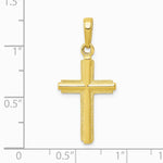 10K / 14K Yellow Gold Cross Pendant - Product Photo