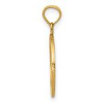 10K / 14K Yellow Gold Saint Michael Medal Pendant - Product Photo