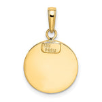 10K / 14K Yellow Gold Saint Michael Medal Pendant - Product Photo
