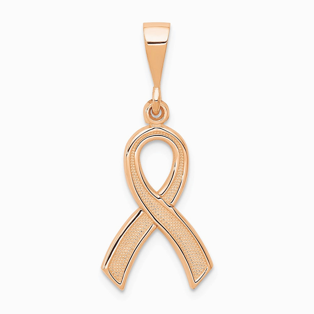 10K / 14K Rose Gold Awareness Pendant