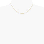 10K Rose Gold .5mm Carded Cable Rope Chain Necklace 16"-24" - Product Photo