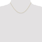 10K Yellow Gold .5mm Carded Cable Rope Chain Necklace 16"-24" - Product Photo