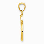 10K / 14K Yellow Gold Polished Om Symbol Pendant - Product Photo