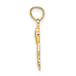 10K / 14K Yellow Gold Mini Sitting Kitten Charm - Product Photo