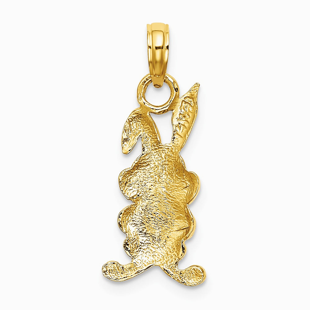 10K / 14K Yellow Gold Rabbit Charm - Product Photo