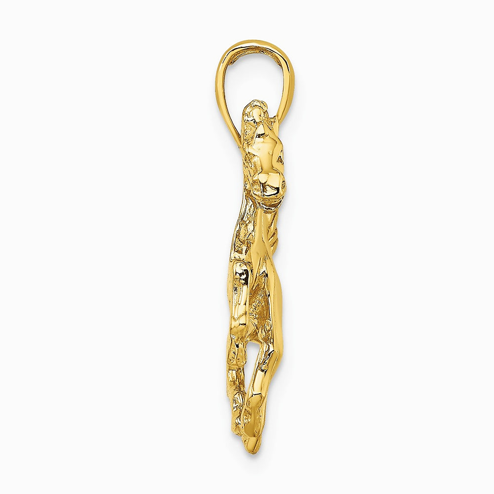 10K / 14K Yellow Gold 2-D Horse Charm - Product Photo
