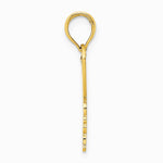 10K / 14K Yellow Gold Cut-Out Butterfly Charm - Product Photo
