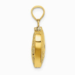 10K / 14K Yellow Gold 3-D Reversible Heart Opens Charm - Product Photo