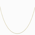 10K Yellow Gold .42mm Carded Curb Chain Necklace 16"-24" - Product Photo