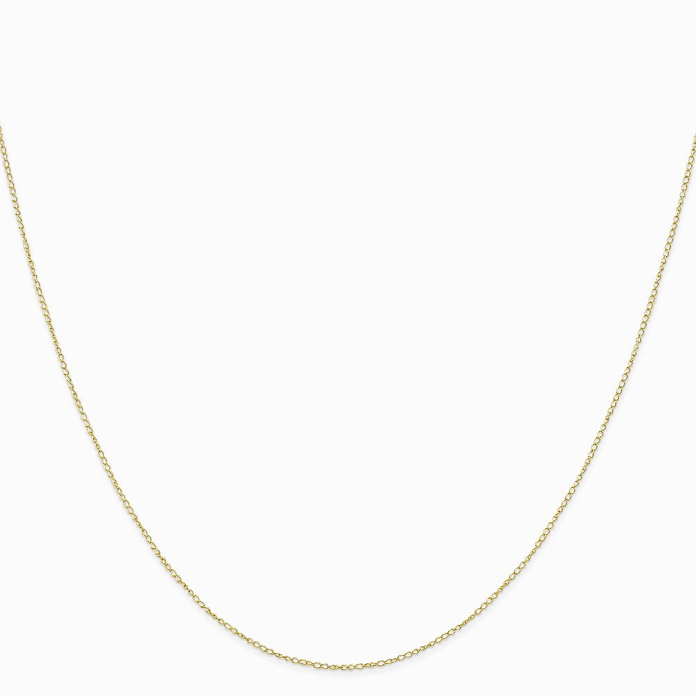 10K Yellow Gold .42mm Carded Curb Chain Necklace 16"-24" - Product Photo