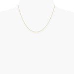 10K Yellow Gold .42mm Carded Curb Chain Necklace 16"-24" - Product Photo