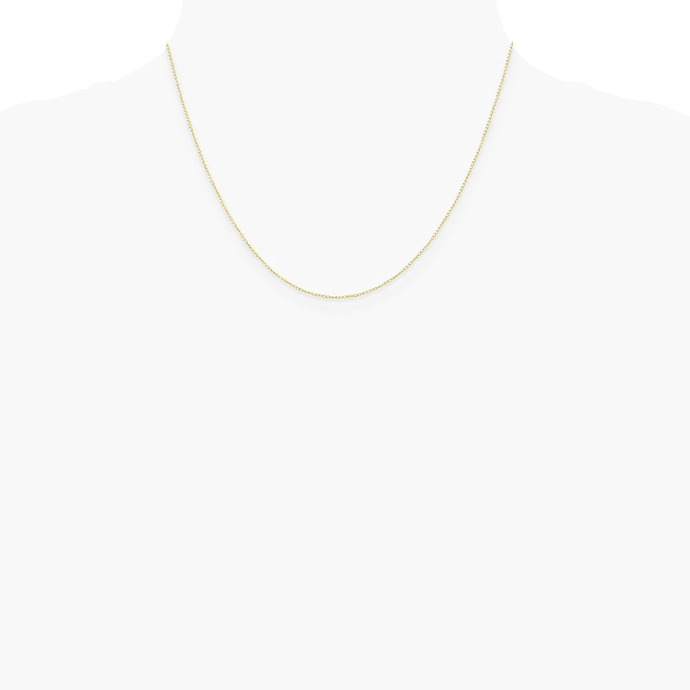 10K Yellow Gold .42mm Carded Curb Chain Necklace 16"-24" - Product Photo