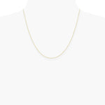 10K Yellow Gold .42mm Carded Curb Chain Necklace 16"-24" - Product Photo