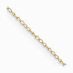 10K Yellow Gold .42mm Carded Curb Chain Necklace 16"-24" - Product Photo