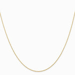 10K Yellow Gold .6 mm Carded Cable Rope Chain - Product Photo