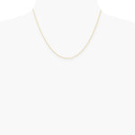 10K Yellow Gold .6 mm Carded Cable Rope Chain Necklace 16"-24" - Product Photo