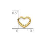 10K / 14K Yellow Gold Polished Mini Floating Heart Slide - Product Photo