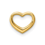 10K / 14K Yellow Gold Polished Mini Floating Heart Slide - Product Photo